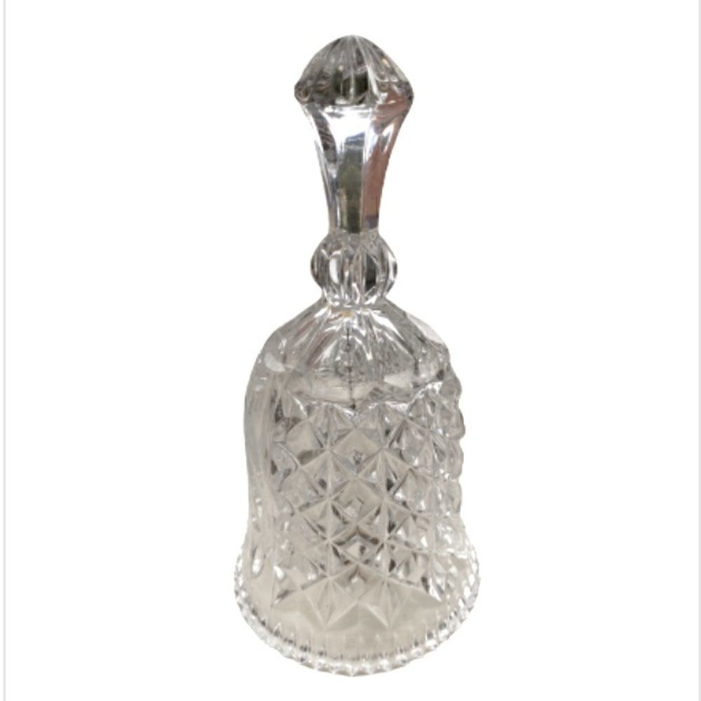 NWT Genuine Lead Crystal Hand Cut Bell Western Germany 24% PbO